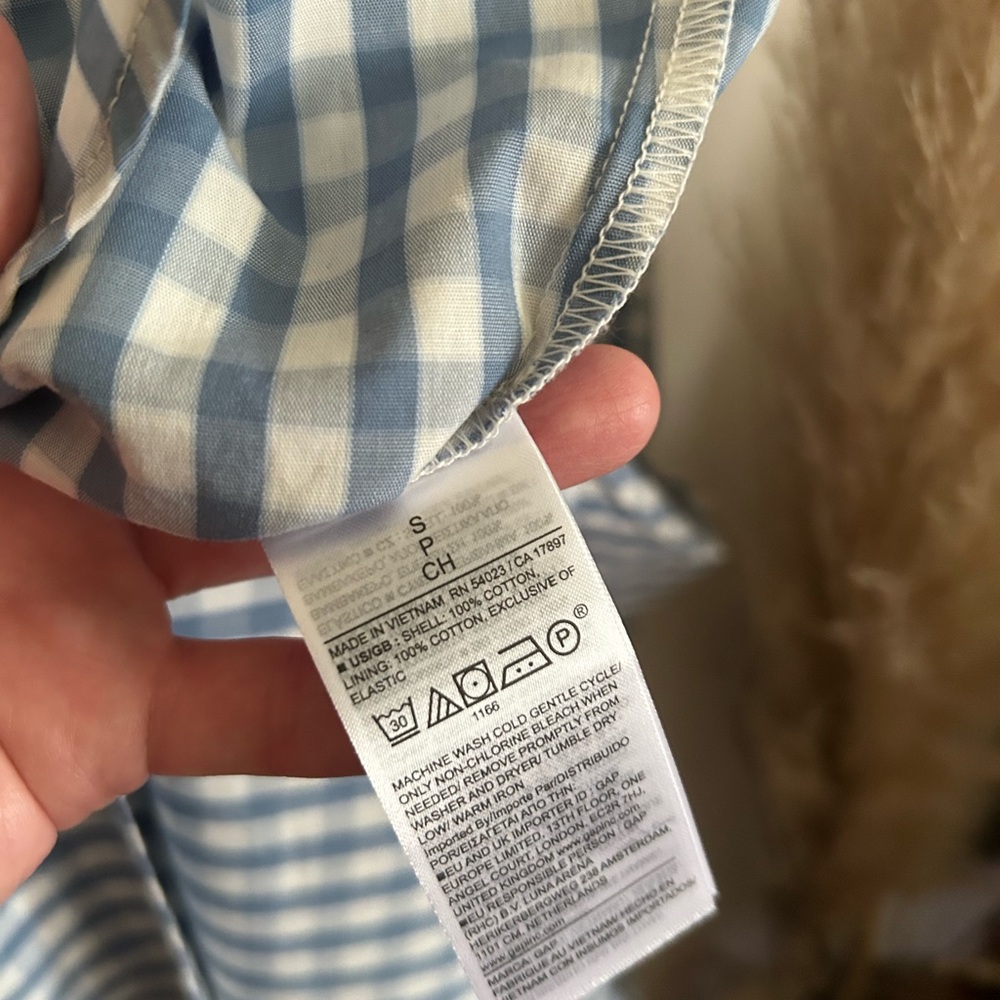 Gap Blue Gingham Spaghetti Strap Maxi Dress - Women - Picture 11 of 11